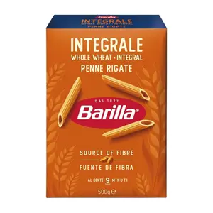 Nui Ống Nguyên Cám, Integrale Penne Rigate (500g) - BARILLA
